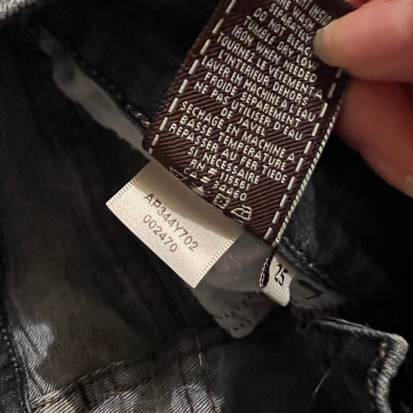 7 For All Man Kind Dark Wash “mid rise bootcut” jeans! Size 25! - Picture 9 of 9